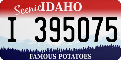 ID license plate I395075