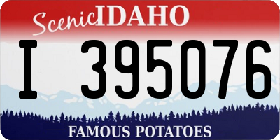 ID license plate I395076