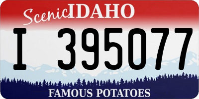 ID license plate I395077