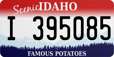 ID license plate I395085