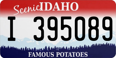 ID license plate I395089