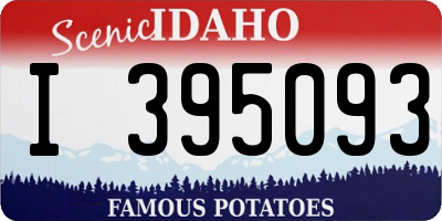 ID license plate I395093