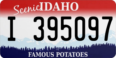 ID license plate I395097