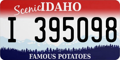 ID license plate I395098