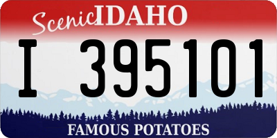 ID license plate I395101