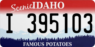 ID license plate I395103
