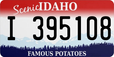 ID license plate I395108