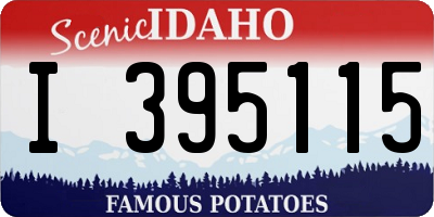 ID license plate I395115