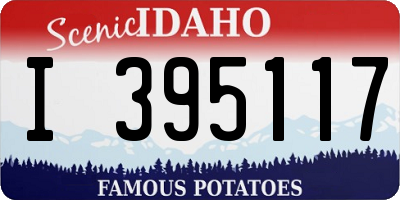ID license plate I395117