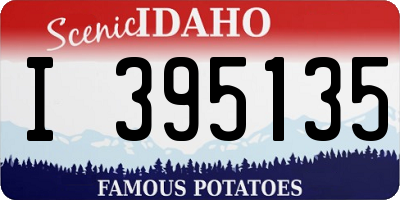 ID license plate I395135