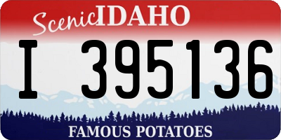 ID license plate I395136