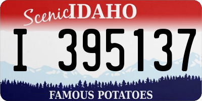 ID license plate I395137