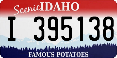 ID license plate I395138