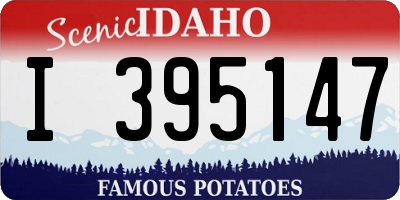 ID license plate I395147
