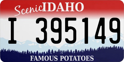 ID license plate I395149