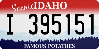 ID license plate I395151