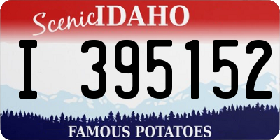 ID license plate I395152