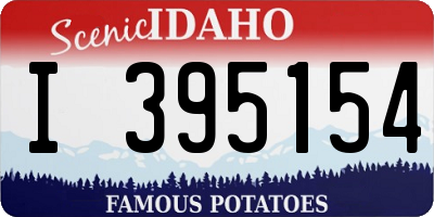 ID license plate I395154
