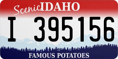 ID license plate I395156