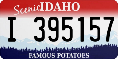 ID license plate I395157