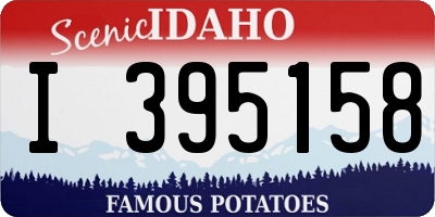 ID license plate I395158