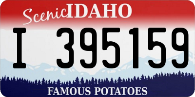 ID license plate I395159