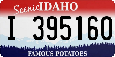 ID license plate I395160