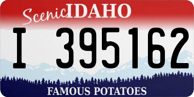 ID license plate I395162