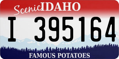 ID license plate I395164