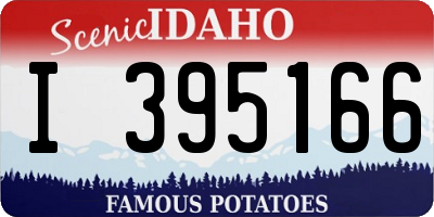 ID license plate I395166