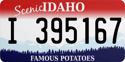 ID license plate I395167