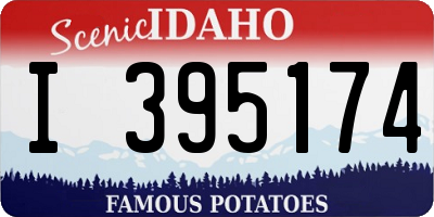 ID license plate I395174
