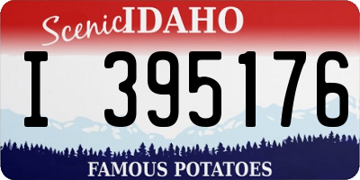 ID license plate I395176