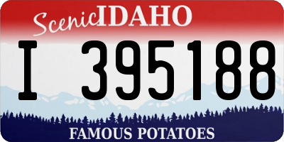 ID license plate I395188