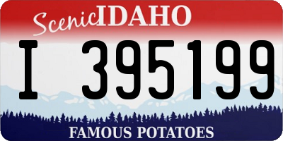ID license plate I395199
