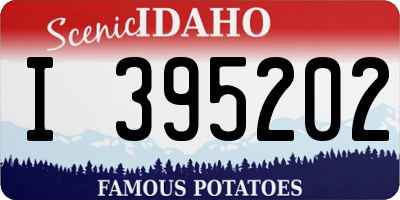 ID license plate I395202