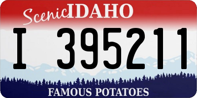 ID license plate I395211