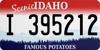 ID license plate I395212