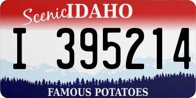 ID license plate I395214