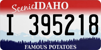 ID license plate I395218
