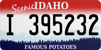 ID license plate I395232