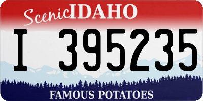 ID license plate I395235
