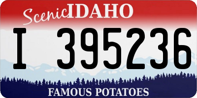 ID license plate I395236