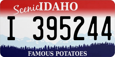 ID license plate I395244