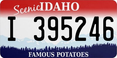 ID license plate I395246
