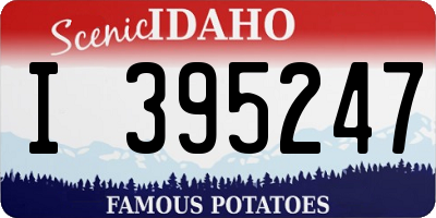 ID license plate I395247