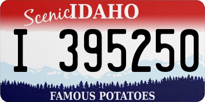 ID license plate I395250