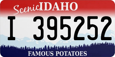 ID license plate I395252
