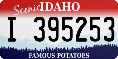 ID license plate I395253