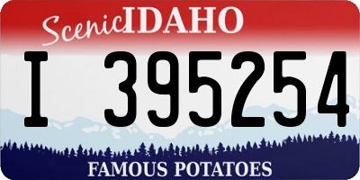 ID license plate I395254